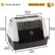 Ferplast Atlas Car 100 Transport Box for Dogs and Cats, Plastic, with Practical, Two-Way Sliding Door and Accessories Compartment, grey Ferplast Atlas Car 100 Transport Box for Dogs and Cats, Plastic, with Practical, Two-Way Sliding Door and Accessories Compartment, grey