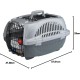 Ferplast Atlas Deluxe 10 Cat and Dog Carrier, 34 x 50.7 x 30 cm, Black