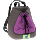 Ferplast Hunde- und Katzenrucksack TRIP, Katzen- und Kleine Hunde- tragetasche, bis zu 5 kg, verstellbare Gurte, waschbar, Weiche Tragetasche, Tragerucksack, 28 x 18 x h 29 cm, Lila