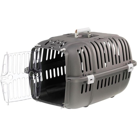 Ferplast Jet 10 Clear Door Shock Proof Air Vent Small Dog Cat Carrier Ferplast Jet 10 Clear Door Shock Proof Air Vent Small Dog Cat Carrier