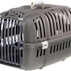 Ferplast Jet 20 Clear Door Shock Proof Air Vent Small Dog Cat Carrier Ferplast Jet 20 Clear Door Shock Proof Air Vent Small Dog Cat Carrier