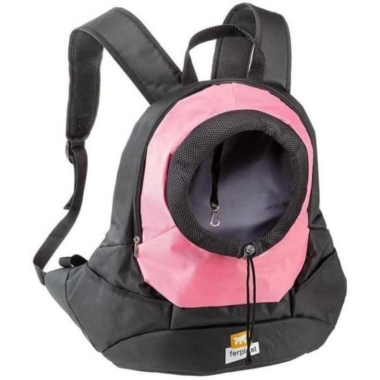 Ferplast KANGOO Dog Backpack Cat Backpack Dog Bag Wide Opening Seat Belt Adjustable Straps Max 8kg 41.5 x 20 x 43H cm Pink Ferplast KANGOO Dog Backpack Cat Backpack Dog Bag Wide Opening Seat Belt Adjustable Straps Max 8kg 41.5 x 20 x 43H cm Pink