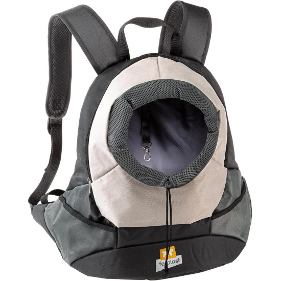 Ferplast KANGOO Dog Backpack Cat Backpack Dog Bag Wide Opening Seat Belt Adjustable Straps Max 8kg 41.5 x 20 x 43H cm, Grey Ferplast KANGOO Dog Backpack Cat Backpack Dog Bag Wide Opening Seat Belt Adjustable Straps Max 8kg 41.5 x 20 x 43H cm, Grey
