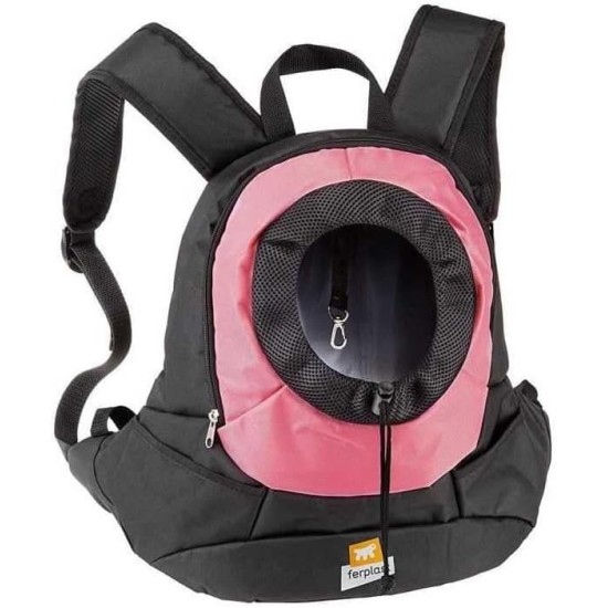 Ferplast KANGOO Dog Backpack Cat Backpack Dog Bag Wide Opening Seat Belt Adjustable Straps Max 8kg 41.5 x 20 x 43H cm, Grey Ferplast KANGOO Dog Backpack Cat Backpack Dog Bag Wide Opening Seat Belt Adjustable Straps Max 8kg 41.5 x 20 x 43H cm, Grey