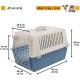 Ferplast Katzentransportbox, kleine mittelgroße Hundetransportbox, Hunde und Katzen bis 15 kg, plastifizierte Eisentür, Lüftungsschlitze, 40x60xH 38 cm, Hartschalen Transportbehälter ATLAS 30 EL, blau Ferplast Katzentransportbox, kleine mittelgroße Hundetransportbox, Hunde und Katzen bis 15 kg, plastifizierte Eisentür, Lüftungsschlitze, 40x60xH 38 cm, Hartschalen Transportbehälter ATLAS 30 EL, blau