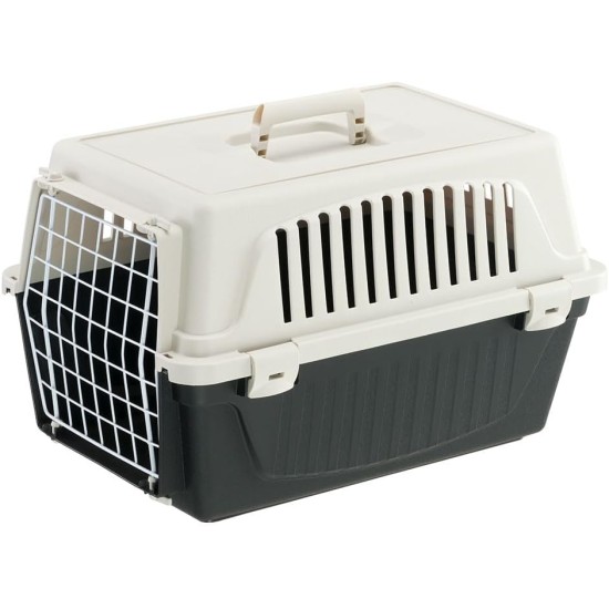 Ferplast Katzentransportbox, kleine mittelgroße Hundetransportbox, Hunde und Katzen bis 15 kg, plastifizierte Eisentür, Lüftungsschlitze, 40x60xH 38 cm, Hartschalen Transportbehälter ATLAS 30 EL, blau Ferplast Katzentransportbox, kleine mittelgroße Hundetransportbox, Hunde und Katzen bis 15 kg, plastifizierte Eisentür, Lüftungsschlitze, 40x60xH 38 cm, Hartschalen Transportbehälter ATLAS 30 EL, blau