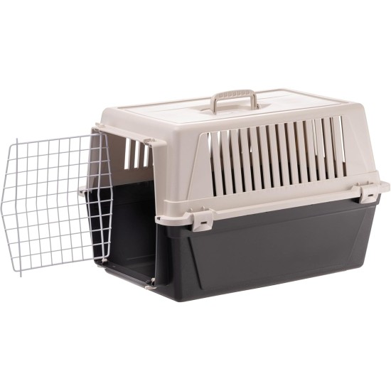 Ferplast Katzentransportbox, kleine mittelgroße Hundetransportbox, Hunde und Katzen bis 15 kg, plastifizierte Eisentür, Lüftungsschlitze, 40x60xH 38 cm, Hartschalen Transportbehälter ATLAS 30 EL, blau Ferplast Katzentransportbox, kleine mittelgroße Hundetransportbox, Hunde und Katzen bis 15 kg, plastifizierte Eisentür, Lüftungsschlitze, 40x60xH 38 cm, Hartschalen Transportbehälter ATLAS 30 EL, blau