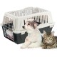 Ferplast Katzentransportbox, kleine mittelgroße Hundetransportbox, Hunde und Katzen bis 15 kg, plastifizierte Eisentür, Lüftungsschlitze, 40x60xH 38 cm, Hartschalen Transportbehälter ATLAS 30 EL, blau Ferplast Katzentransportbox, kleine mittelgroße Hundetransportbox, Hunde und Katzen bis 15 kg, plastifizierte Eisentür, Lüftungsschlitze, 40x60xH 38 cm, Hartschalen Transportbehälter ATLAS 30 EL, blau