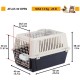 Ferplast Katzentransportbox, kleine mittelgroße Hundetransportbox, Hunde und Katzen bis 15 kg, plastifizierte Eisentür, Lüftungsschlitze, 40x60xH 38 cm, Hartschalen Transportbehälter ATLAS 30 EL, blau Ferplast Katzentransportbox, kleine mittelgroße Hundetransportbox, Hunde und Katzen bis 15 kg, plastifizierte Eisentür, Lüftungsschlitze, 40x60xH 38 cm, Hartschalen Transportbehälter ATLAS 30 EL, blau