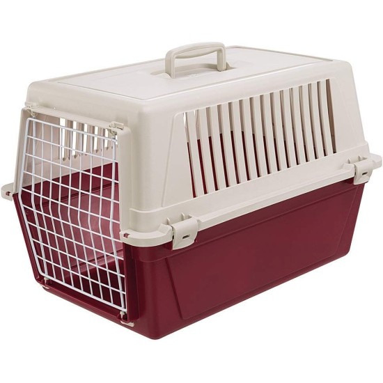 Ferplast Katzentransportbox, kleine mittelgroße Hundetransportbox, Hunde und Katzen bis 15 kg, plastifizierte Eisentür, Lüftungsschlitze, 40x60xH 38 cm, Hartschalen Transportbehälter ATLAS 30 EL, blau Ferplast Katzentransportbox, kleine mittelgroße Hundetransportbox, Hunde und Katzen bis 15 kg, plastifizierte Eisentür, Lüftungsschlitze, 40x60xH 38 cm, Hartschalen Transportbehälter ATLAS 30 EL, blau