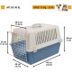 Ferplast Katzentransportbox, kleine mittelgroße Hundetransportbox, Hunde und Katzen bis 15 kg, plastifizierte Eisentür, Lüftungsschlitze, 40x60xH 38 cm, Hartschalen Transportbehälter ATLAS 30 EL, blau Ferplast Katzentransportbox, kleine mittelgroße Hundetransportbox, Hunde und Katzen bis 15 kg, plastifizierte Eisentür, Lüftungsschlitze, 40x60xH 38 cm, Hartschalen Transportbehälter ATLAS 30 EL, blau