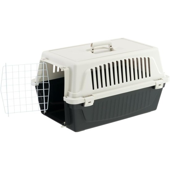 Ferplast Katzentransportbox, kleine mittelgroße Hundetransportbox, Hunde und Katzen bis 15 kg, plastifizierte Eisentür, Lüftungsschlitze, 40x60xH 38 cm, Hartschalen Transportbehälter ATLAS 30 EL, blau Ferplast Katzentransportbox, kleine mittelgroße Hundetransportbox, Hunde und Katzen bis 15 kg, plastifizierte Eisentür, Lüftungsschlitze, 40x60xH 38 cm, Hartschalen Transportbehälter ATLAS 30 EL, blau