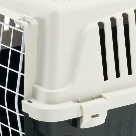 Ferplast Katzentransportbox, kleine mittelgroße Hundetransportbox, Hunde und Katzen bis 15 kg, plastifizierte Eisentür, Lüftungsschlitze, 40x60xH 38 cm, Hartschalen Transportbehälter ATLAS 30 EL, blau Ferplast Katzentransportbox, kleine mittelgroße Hundetransportbox, Hunde und Katzen bis 15 kg, plastifizierte Eisentür, Lüftungsschlitze, 40x60xH 38 cm, Hartschalen Transportbehälter ATLAS 30 EL, blau