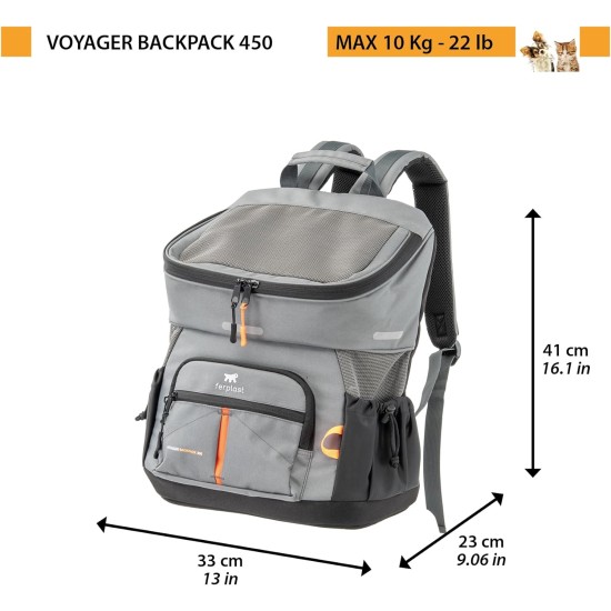 Ferplast Voyager Backpack Dog Backpack Cat Backpack Dog Bag Dog Crate Wide Mouth Adjustable Straps Seat Belt with Cushion Max 10kg 29 x 21 x 36 H Black Ferplast Voyager Backpack Dog Backpack Cat Backpack Dog Bag Dog Crate Wide Mouth Adjustable Straps Seat Belt with Cushion Max 10kg 29 x 21 x 36 H Black