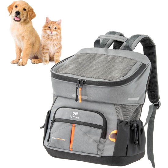 Ferplast Voyager Backpack Dog Backpack Cat Backpack Dog Bag Dog Crate Wide Mouth Adjustable Straps Seat Belt with Cushion Max 10kg 29 x 21 x 36 H Black Ferplast Voyager Backpack Dog Backpack Cat Backpack Dog Bag Dog Crate Wide Mouth Adjustable Straps Seat Belt with Cushion Max 10kg 29 x 21 x 36 H Black