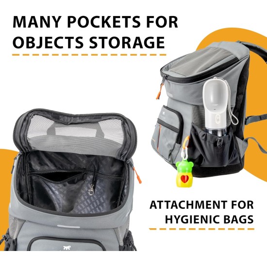 Ferplast Voyager Backpack Dog Backpack Cat Backpack Dog Bag Dog Crate Wide Mouth Adjustable Straps Seat Belt with Cushion Max 10kg 29 x 21 x 36 H Black Ferplast Voyager Backpack Dog Backpack Cat Backpack Dog Bag Dog Crate Wide Mouth Adjustable Straps Seat Belt with Cushion Max 10kg 29 x 21 x 36 H Black