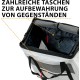 Ferplast Voyager Trolley, Cat Transport Box, Dog Bag, Extendable Handle, Adjustable Straps, Wide Opening, Removable Wheels, Max. 15 kg, 46 x 26 x 48 cm, Grey Ferplast Voyager Trolley, Cat Transport Box, Dog Bag, Extendable Handle, Adjustable Straps, Wide Opening, Removable Wheels, Max. 15 kg, 46 x 26 x 48 cm, Grey