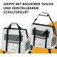 Ferplast Voyager Trolley, Cat Transport Box, Dog Bag, Extendable Handle, Adjustable Straps, Wide Opening, Removable Wheels, Max. 15 kg, 46 x 26 x 48 cm, Grey Ferplast Voyager Trolley, Cat Transport Box, Dog Bag, Extendable Handle, Adjustable Straps, Wide Opening, Removable Wheels, Max. 15 kg, 46 x 26 x 48 cm, Grey