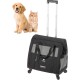 Ferplast Voyager Trolley, Cat Transport Box, Dog Bag, Extendable Handle, Adjustable Straps, Wide Opening, Removable Wheels, Max. 15 kg, 46 x 26 x 48 cm, Grey Ferplast Voyager Trolley, Cat Transport Box, Dog Bag, Extendable Handle, Adjustable Straps, Wide Opening, Removable Wheels, Max. 15 kg, 46 x 26 x 48 cm, Grey