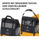 Ferplast Voyager Trolley, Cat Transport Box, Dog Bag, Extendable Handle, Adjustable Straps, Wide Opening, Removable Wheels, Max. 15 kg, 46 x 26 x 48 cm, Grey Ferplast Voyager Trolley, Cat Transport Box, Dog Bag, Extendable Handle, Adjustable Straps, Wide Opening, Removable Wheels, Max. 15 kg, 46 x 26 x 48 cm, Grey