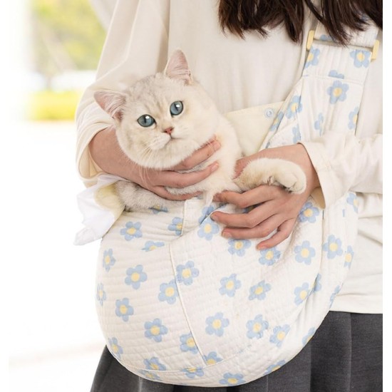 Flower Dog Bag for Small Dogs 5 kg, Breathable Dog Carrier Bag up to 10 kg, Carry Bag Dog, Cat Carrier Bag (Pink, M) Flower Dog Bag for Small Dogs 5 kg, Breathable Dog Carrier Bag up to 10 kg, Carry Bag Dog, Cat Carrier Bag (Pink, M)
