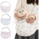 Flower Dog Bag for Small Dogs 5 kg, Breathable Dog Carrier Bag up to 10 kg, Carry Bag Dog, Cat Carrier Bag (Blue, M) Flower Dog Bag for Small Dogs 5 kg, Breathable Dog Carrier Bag up to 10 kg, Carry Bag Dog, Cat Carrier Bag (Blue, M)