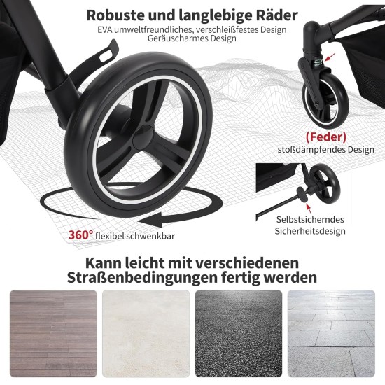 Foldable 3-in-1 Dog Pram for Small Dogs & Cats up to 15 kg Pet Buggy with Safety Leads, Shock Absorption, One Pedal Brake, Mesh Windows & Storage Space, Easy Folding for Travel and Walks Foldable 3-in-1 Dog Pram for Small Dogs & Cats up to 15 kg Pet Buggy with Safety Leads, Shock Absorption, One Pedal Brake, Mesh Windows & Storage Space, Easy Folding for Travel and Walks