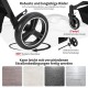 Foldable 3-in-1 Dog Pram for Small Dogs & Cats up to 15 kg Pet Buggy with Safety Leads, Shock Absorption, One Pedal Brake, Mesh Windows & Storage Space, Easy Folding for Travel and Walks Foldable 3-in-1 Dog Pram for Small Dogs & Cats up to 15 kg Pet Buggy with Safety Leads, Shock Absorption, One Pedal Brake, Mesh Windows & Storage Space, Easy Folding for Travel and Walks