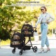 Foldable 3-in-1 Dog Pram for Small Dogs & Cats up to 15 kg Pet Buggy with Safety Leads, Shock Absorption, One Pedal Brake, Mesh Windows & Storage Space, Easy Folding for Travel and Walks Foldable 3-in-1 Dog Pram for Small Dogs & Cats up to 15 kg Pet Buggy with Safety Leads, Shock Absorption, One Pedal Brake, Mesh Windows & Storage Space, Easy Folding for Travel and Walks