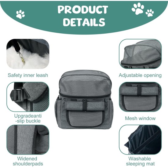 Front Bicycle Basket, Foldable Bicycle Front Basket, Removable Bicycle Basket, Bicycle Handlebar Bag, Wheel Bag, Handlebar Basket for Small Dogs, Shopping, Travel, 37 x 27 x 40 cm Front Bicycle Basket, Foldable Bicycle Front Basket, Removable Bicycle Basket, Bicycle Handlebar Bag, Wheel Bag, Handlebar Basket for Small Dogs, Shopping, Travel, 37 x 27 x 40 cm