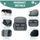 Front Bicycle Basket, Foldable Bicycle Front Basket, Removable Bicycle Basket, Bicycle Handlebar Bag, Wheel Bag, Handlebar Basket for Small Dogs, Shopping, Travel, 37 x 27 x 40 cm Front Bicycle Basket, Foldable Bicycle Front Basket, Removable Bicycle Basket, Bicycle Handlebar Bag, Wheel Bag, Handlebar Basket for Small Dogs, Shopping, Travel, 37 x 27 x 40 cm