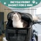 Front Bicycle Basket, Foldable Bicycle Front Basket, Removable Bicycle Basket, Bicycle Handlebar Bag, Wheel Bag, Handlebar Basket for Small Dogs, Shopping, Travel, 37 x 27 x 40 cm Front Bicycle Basket, Foldable Bicycle Front Basket, Removable Bicycle Basket, Bicycle Handlebar Bag, Wheel Bag, Handlebar Basket for Small Dogs, Shopping, Travel, 37 x 27 x 40 cm