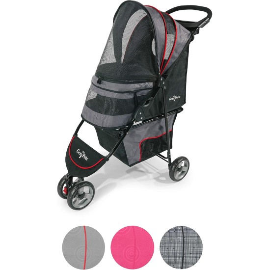 Gen7Pets Regal Plus Dog Stroller - Raspberry Sorbet Pet Stroller Gen7Pets Regal Plus Dog Stroller - Raspberry Sorbet Pet Stroller