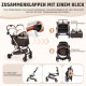 Gimars 4-in-1 Cat Pram and Dog Pram up to 20 kg Foldable, 360° Rubber Tyres Cat Trolley with Rear Wheel Brake, Dog Buggy with Mesh Windows, Rain Cover, Retractable Pull Rod for Small Dogs, Cats, Khaki Gimars 4-in-1 Cat Pram and Dog Pram up to 20 kg Foldable, 360° Rubber Tyres Cat Trolley with Rear Wheel Brake, Dog Buggy with Mesh Windows, Rain Cover, Retractable Pull Rod for Small Dogs, Cats, Khaki