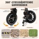 Gimars 4-in-1 Cat Pram and Dog Pram up to 20 kg Foldable, 360° Rubber Tyres Cat Trolley with Rear Wheel Brake, Dog Buggy with Mesh Windows, Rain Cover, Retractable Pull Rod for Small Dogs, Cats, Khaki Gimars 4-in-1 Cat Pram and Dog Pram up to 20 kg Foldable, 360° Rubber Tyres Cat Trolley with Rear Wheel Brake, Dog Buggy with Mesh Windows, Rain Cover, Retractable Pull Rod for Small Dogs, Cats, Khaki