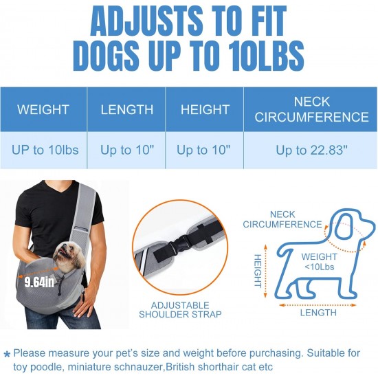 Gloppie Dog Carrier Carrier Pet Carrier Breathable Mesh Puppy Pet Hands-Free Travel Carrier Cat for Small Medium Dogs Cats up to 10 lbs Gloppie Dog Carrier Carrier Pet Carrier Breathable Mesh Puppy Pet Hands-Free Travel Carrier Cat for Small Medium Dogs Cats up to 10 lbs