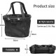 Goldmiky Foldable Bicycle Basket, Front Bicycle Basket for Dogs, Easy Install Removable Bicycle Basket Bag, with Handlebar Adapter for Small Dogs, Shopping, Picnic (Black) Goldmiky Foldable Bicycle Basket, Front Bicycle Basket for Dogs, Easy Install Removable Bicycle Basket Bag, with Handlebar Adapter for Small Dogs, Shopping, Picnic (Black)
