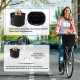 Goldmiky Foldable Bicycle Basket, Front Bicycle Basket for Dogs, Easy Install Removable Bicycle Basket Bag, with Handlebar Adapter for Small Dogs, Shopping, Picnic (Black) Goldmiky Foldable Bicycle Basket, Front Bicycle Basket for Dogs, Easy Install Removable Bicycle Basket Bag, with Handlebar Adapter for Small Dogs, Shopping, Picnic (Black)