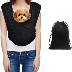 Guanici Dog Bag Carry Bag Cat Adjustable Shoulder Straps Dog Carry Bag Dog Backpack Up to 9 kg for Small Dogs Cats Small Pets Outdoor (Black)