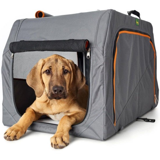 HUNTER Alu-Frame Dog Transport Box, 61 x 45.5 x 43 cm, Anthracite/Orange HUNTER Alu-Frame Dog Transport Box, 61 x 45.5 x 43 cm, Anthracite/Orange