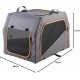 HUNTER Alu-Frame Dog Transport Box, 61 x 45.5 x 43 cm, Anthracite/Orange HUNTER Alu-Frame Dog Transport Box, 61 x 45.5 x 43 cm, Anthracite/Orange