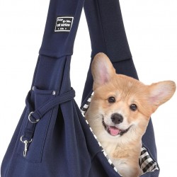 Halinuia Reversible Small Dog Carrier Bag up to 7 kg Comfortable Carry Bag Dog Safe with Carabiner Carry Strap Dog Shoulder Bag for Pets for Walking Outdoor Activities, Blue Halinuia Reversible Small Dog Carrier Bag up to 7 kg Comfortable Carry Bag Dog Safe with Carabiner Carry Strap Dog Shoulder Bag for Pets for Walking Outdoor Activities, Blue