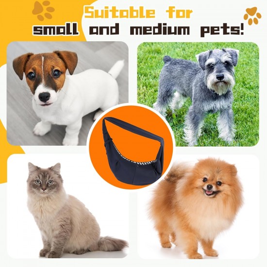 Halinuia Reversible Small Dog Carrier Bag up to 7 kg Comfortable Carry Bag Dog Safe with Carabiner Carry Strap Dog Shoulder Bag for Pets for Walking Outdoor Activities, Blue Halinuia Reversible Small Dog Carrier Bag up to 7 kg Comfortable Carry Bag Dog Safe with Carabiner Carry Strap Dog Shoulder Bag for Pets for Walking Outdoor Activities, Blue