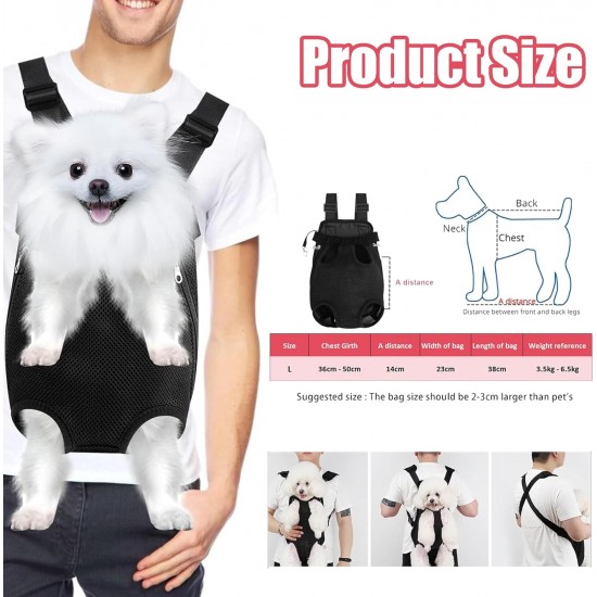 Haustier Rucksack Hund Tragetasche, Haustier Tragerucksack, Hundetasche für kleine Hunde und Katzen 3-5kg, für Spaziergang Aktivitäten im Freien und Ausflüge, Schwarz Haustier Rucksack Hund Tragetasche, Haustier Tragerucksack, Hundetasche für kleine Hunde und Katzen 3-5kg, für Spaziergang Aktivitäten im Freien und Ausflüge, Schwarz