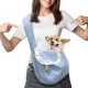 Hundetragetasche Bis 10kg, Tragetasche Hund mit Knopfdesign und Leinenhaken Kann er Verhindern, DASS Haustiere Herausspringen, Hundetrage mit Aufbewahrungstasche, Hundetragetuch Himmelblau, 1 Stück Hundetragetasche Bis 10kg, Tragetasche Hund mit Knopfdesign und Leinenhaken Kann er Verhindern, DASS Haustiere Herausspringen, Hundetrage mit Aufbewahrungstasche, Hundetragetuch Himmelblau, 1 Stück