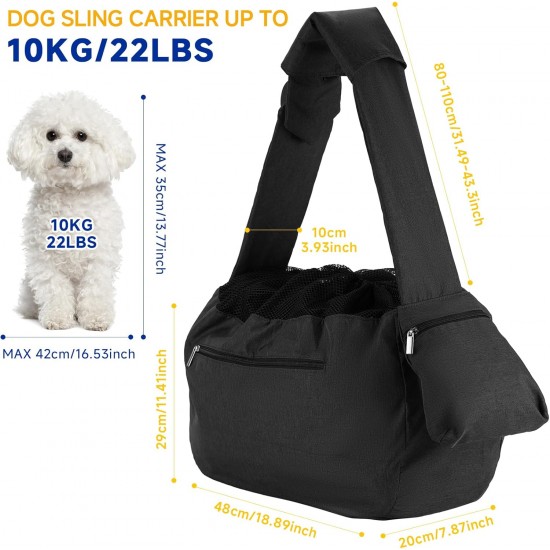 ISFORU Dog Bag, Large Pet Bag for Small Dogs and Cats, Load Capacity up to 10 kg, Comfortable, Adjustable, Perfect for Walking, Outdoor Activities and Weekend Trips ISFORU Dog Bag, Large Pet Bag for Small Dogs and Cats, Load Capacity up to 10 kg, Comfortable, Adjustable, Perfect for Walking, Outdoor Activities and Weekend Trips