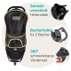 Innopet Adventure Dog & Cat Buggy Black/Yellow - Off-Road Dog Trolley for Dogs up to 30 kg - Puncture-proof 12 Inch EVA Wheels - Quick Release - Foldable with One Hand & Spacious Storage Space