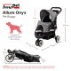 Innopet Allure Cheetah Dog Buggy - Stylish Dog Buggy with Leopard Print - Foldable with One Hand - Max. 20 kg - Storage Basket and 2 Safety Leashes - Ideal Pet Trolley for Cats and Dogs