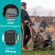 Innopet Allure Cheetah Dog Buggy - Stylish Dog Buggy with Leopard Print - Foldable with One Hand - Max. 20 kg - Storage Basket and 2 Safety Leashes - Ideal Pet Trolley for Cats and Dogs