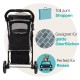 Innopet Allure Cheetah Dog Buggy - Stylish Dog Buggy with Leopard Print - Foldable with One Hand - Max. 20 kg - Storage Basket and 2 Safety Leashes - Ideal Pet Trolley for Cats and Dogs